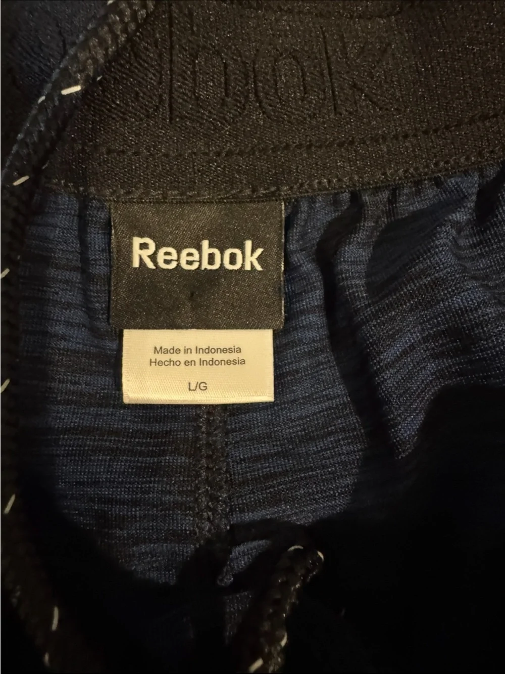 Reebok Men's Dark Blue Athletic Performance Shorts